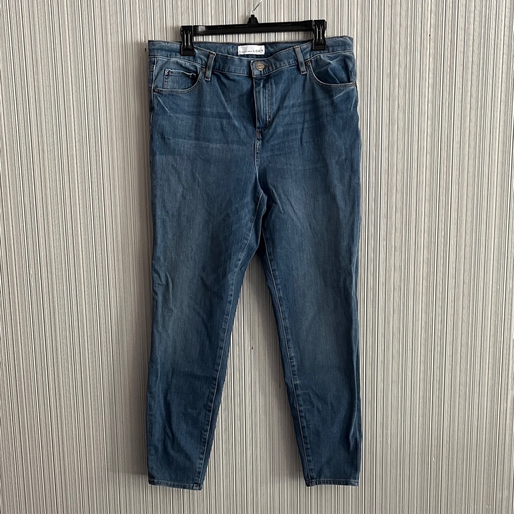 LOFT Dark Blue Skinny Jeans